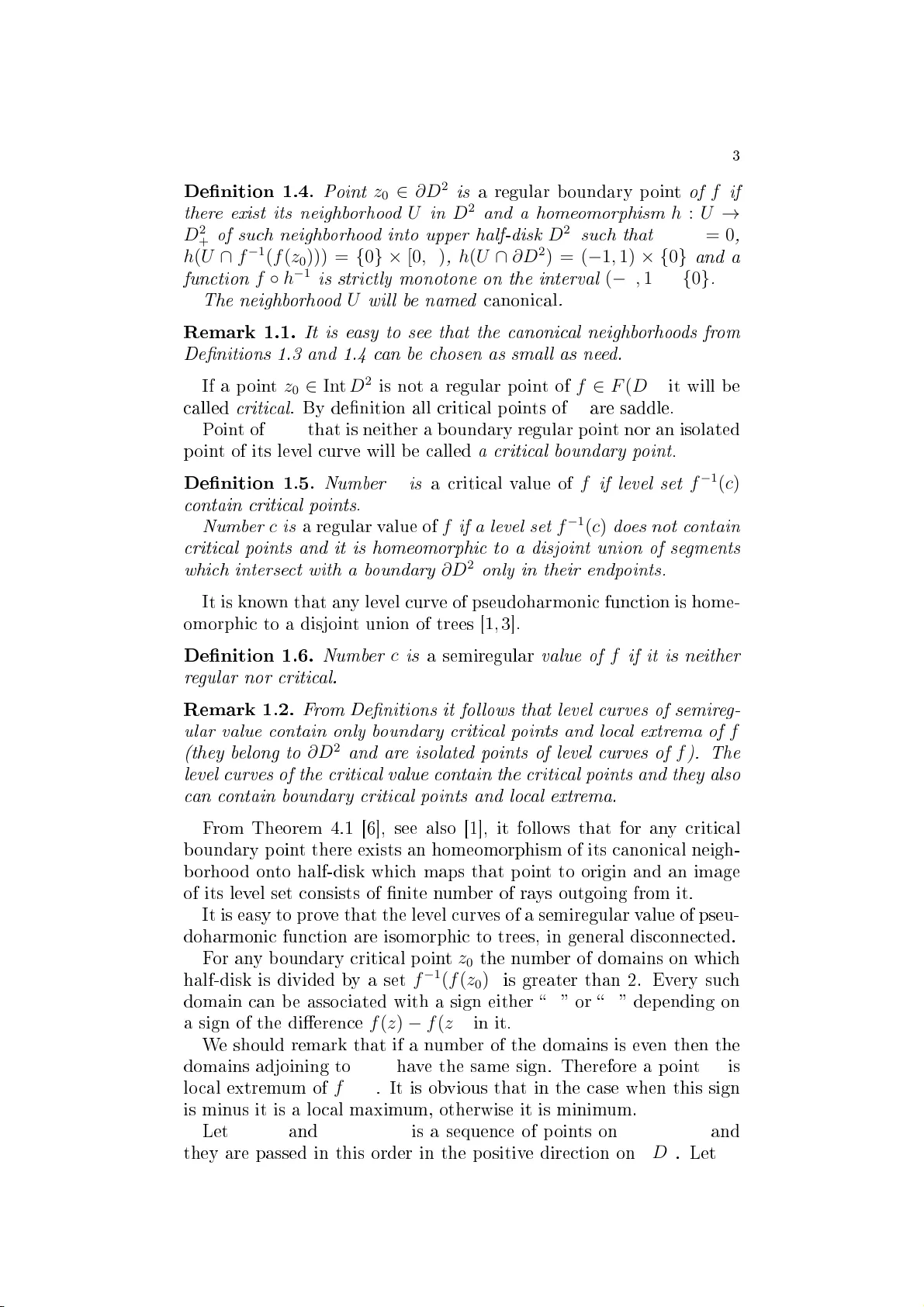 On the conditions of topological equivalence of pseudoharmonic functions   defined on disk