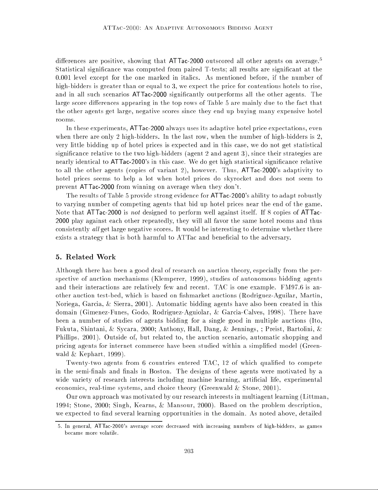 ATTac-2000: An Adaptive Autonomous Bidding Agent