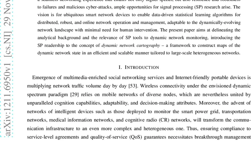 Dynamic Network Cartography
