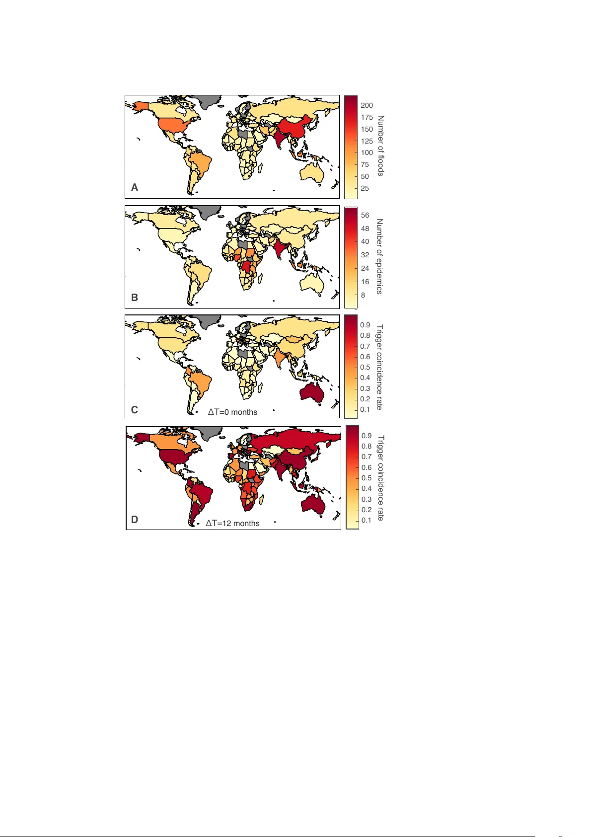 Event coincidence analysis for quantifying statistical   interrelationships between event time series: on the role of flood events as   possible triggers of epidemic outbreaks