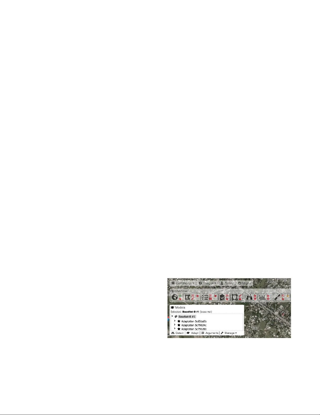 PulseSatellite: A tool using human-AI feedback loops for satellite image   analysis in humanitarian contexts