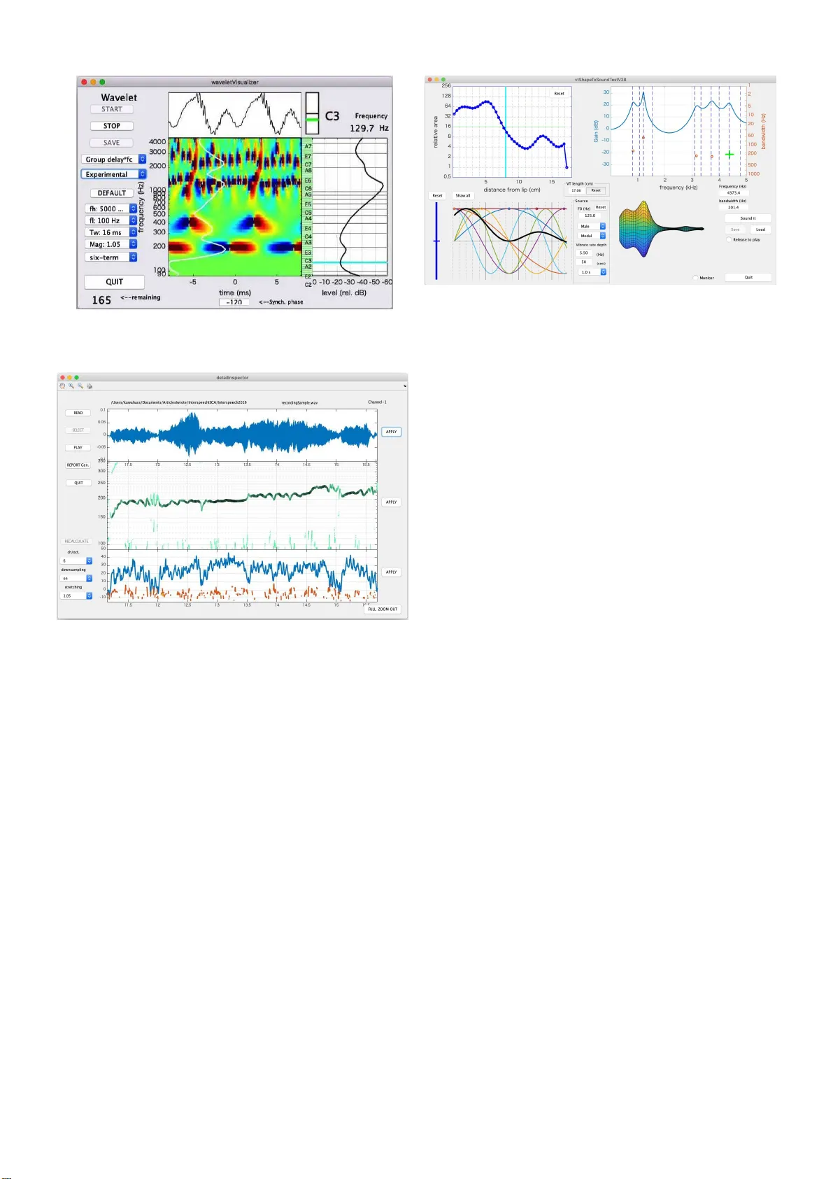 Real-time and interactive tools for vocal training based on an analytic   signal with a cosine series envelope
