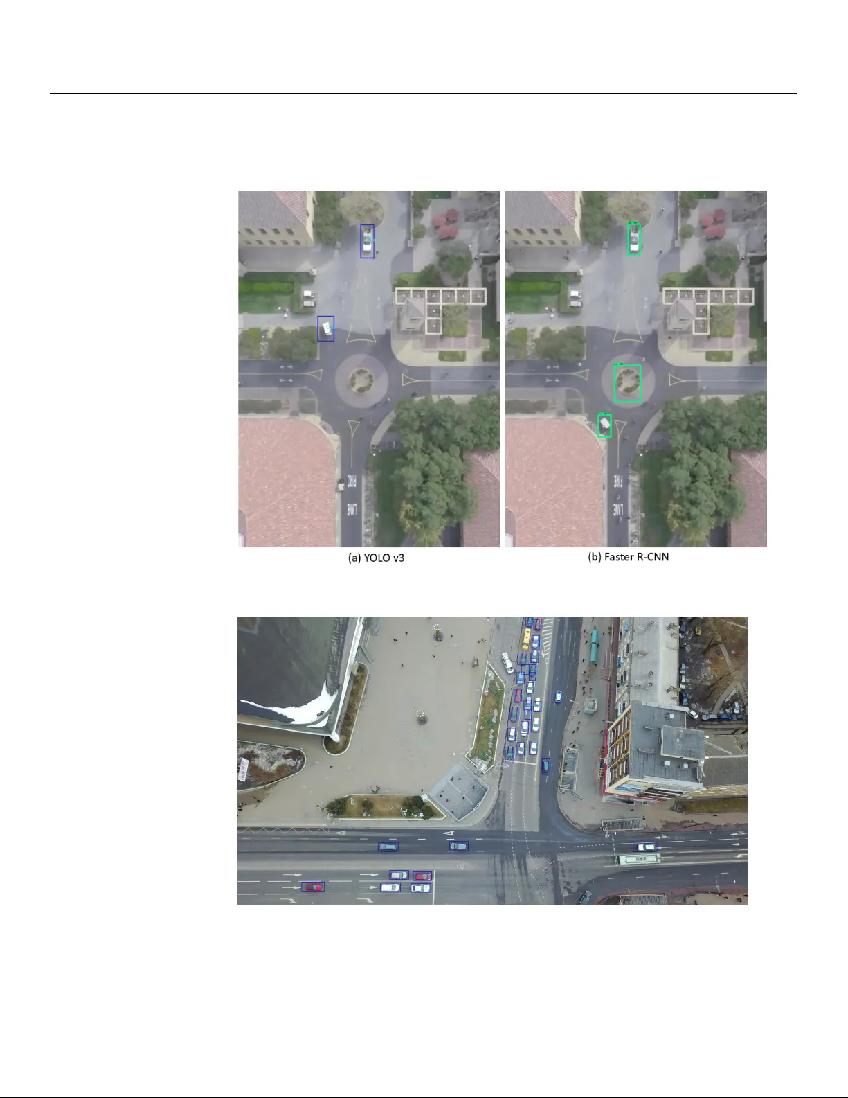 Aerial Images Processing for Car Detection using Convolutional Neural   Networks: Comparison between Faster R-CNN and YoloV3
