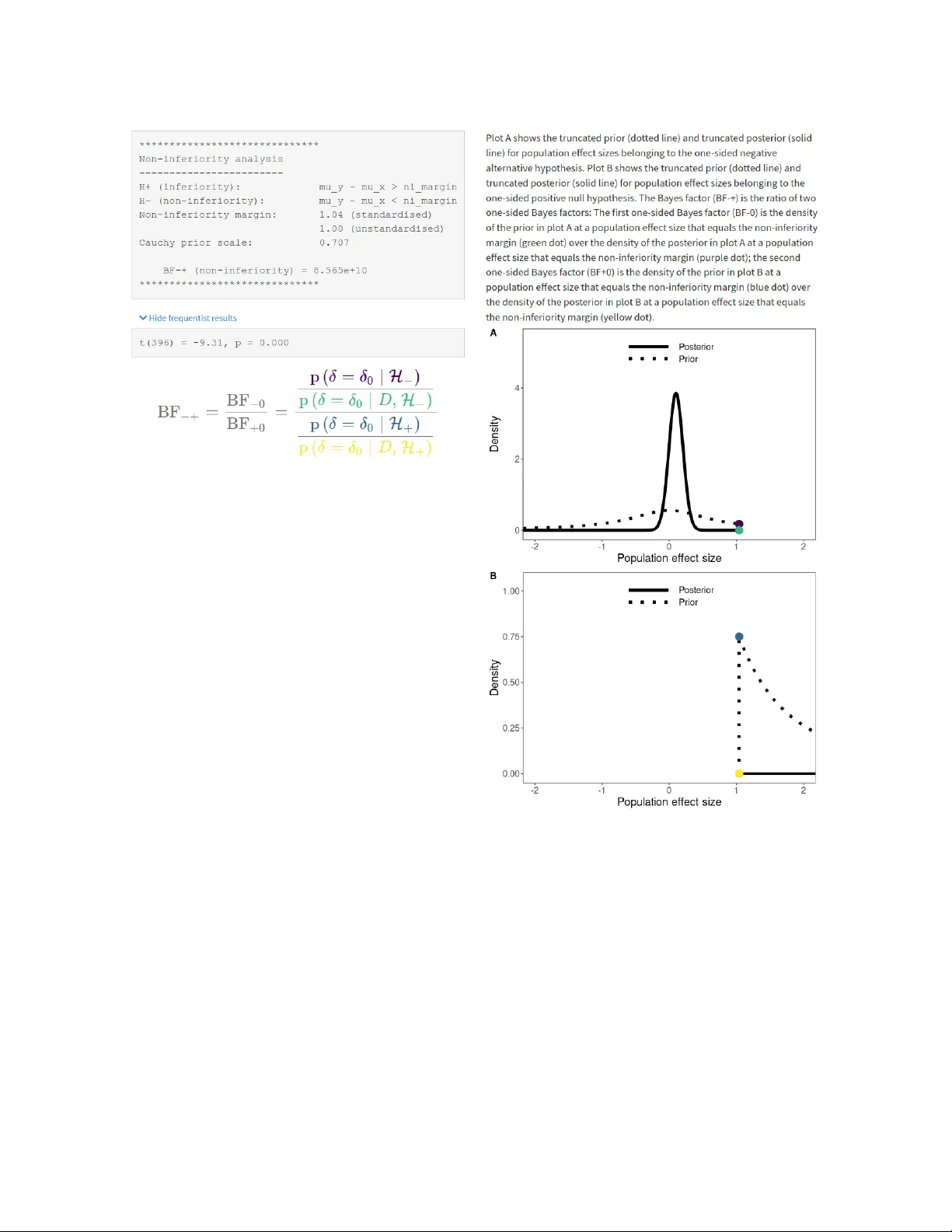 baymedr: An R Package and Web Application for the Calculation of Bayes   Factors for Superiority, Equivalence, and Non-Inferiority Designs