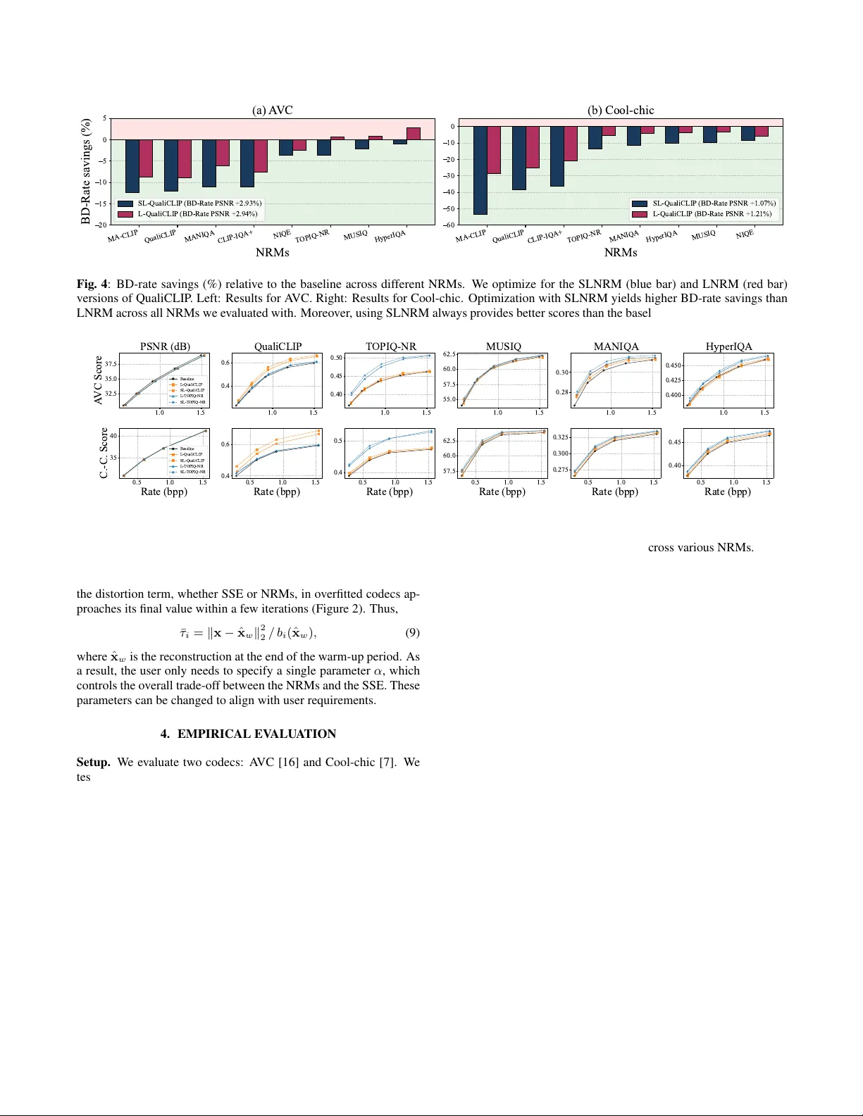 Rate-Distortion Optimization for Ensembles of Non-Reference Metrics