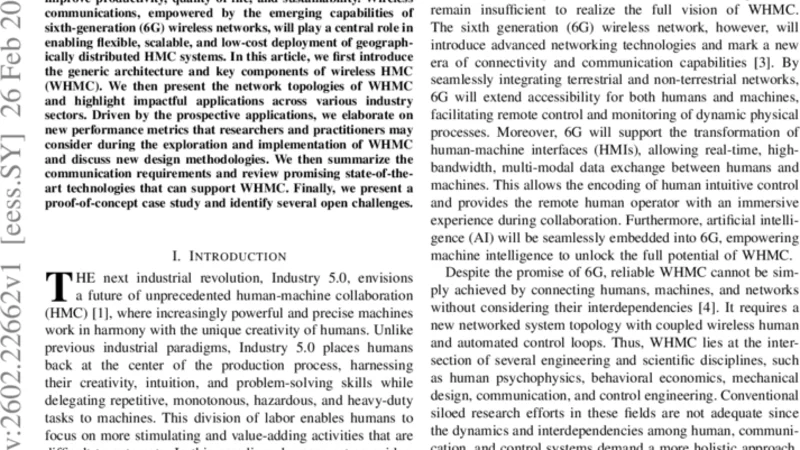 Toward Wireless Human-Machine Collaboration in the 6G Era