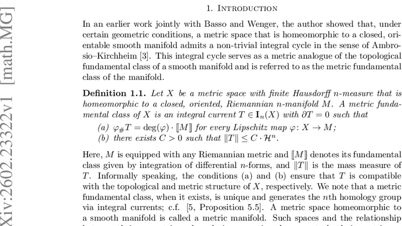 The metric fundamental class of non-orientable manifolds and manifolds with boundary