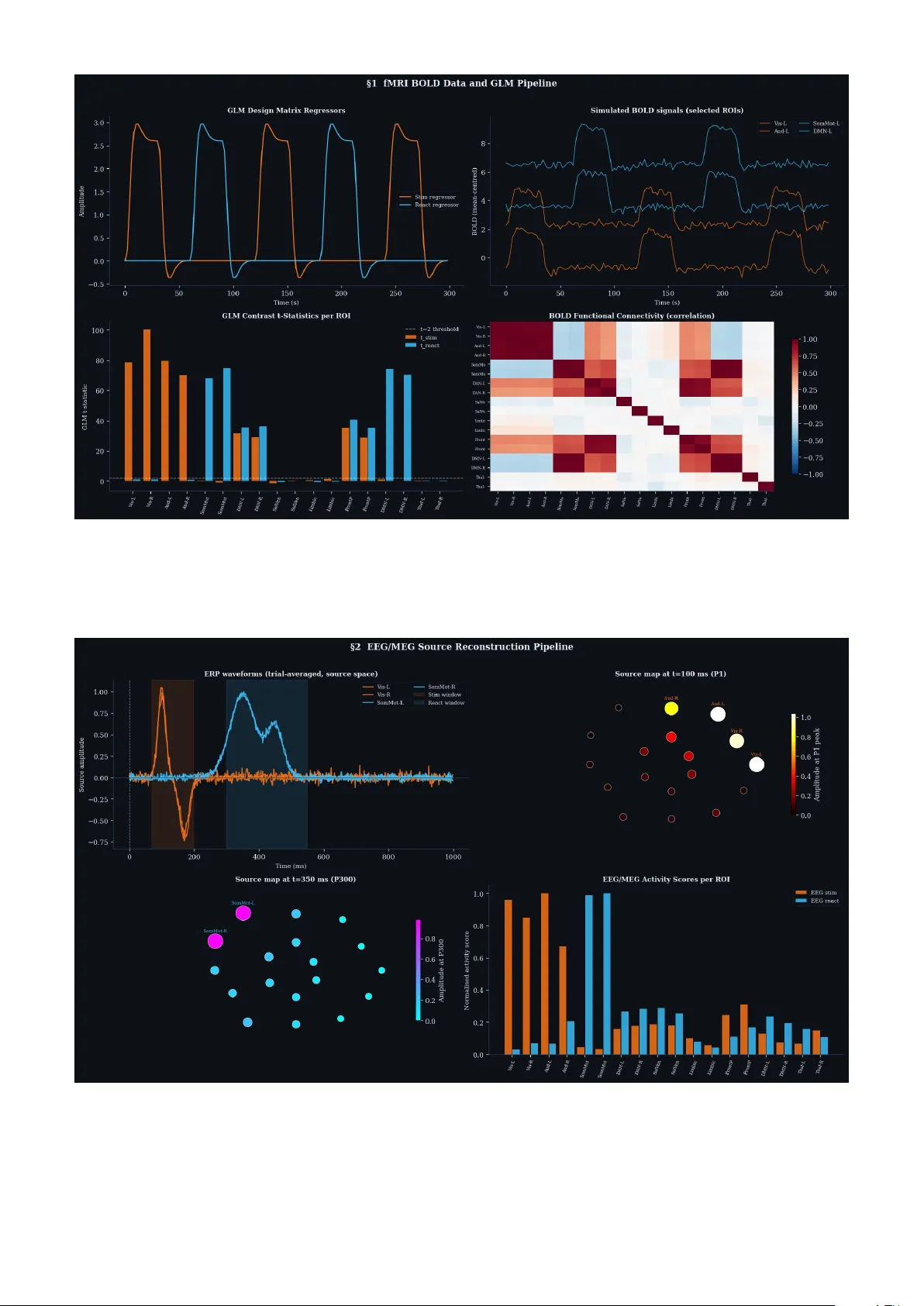 Multimodal branched transport infers anatomically aligned brain reaction maps
