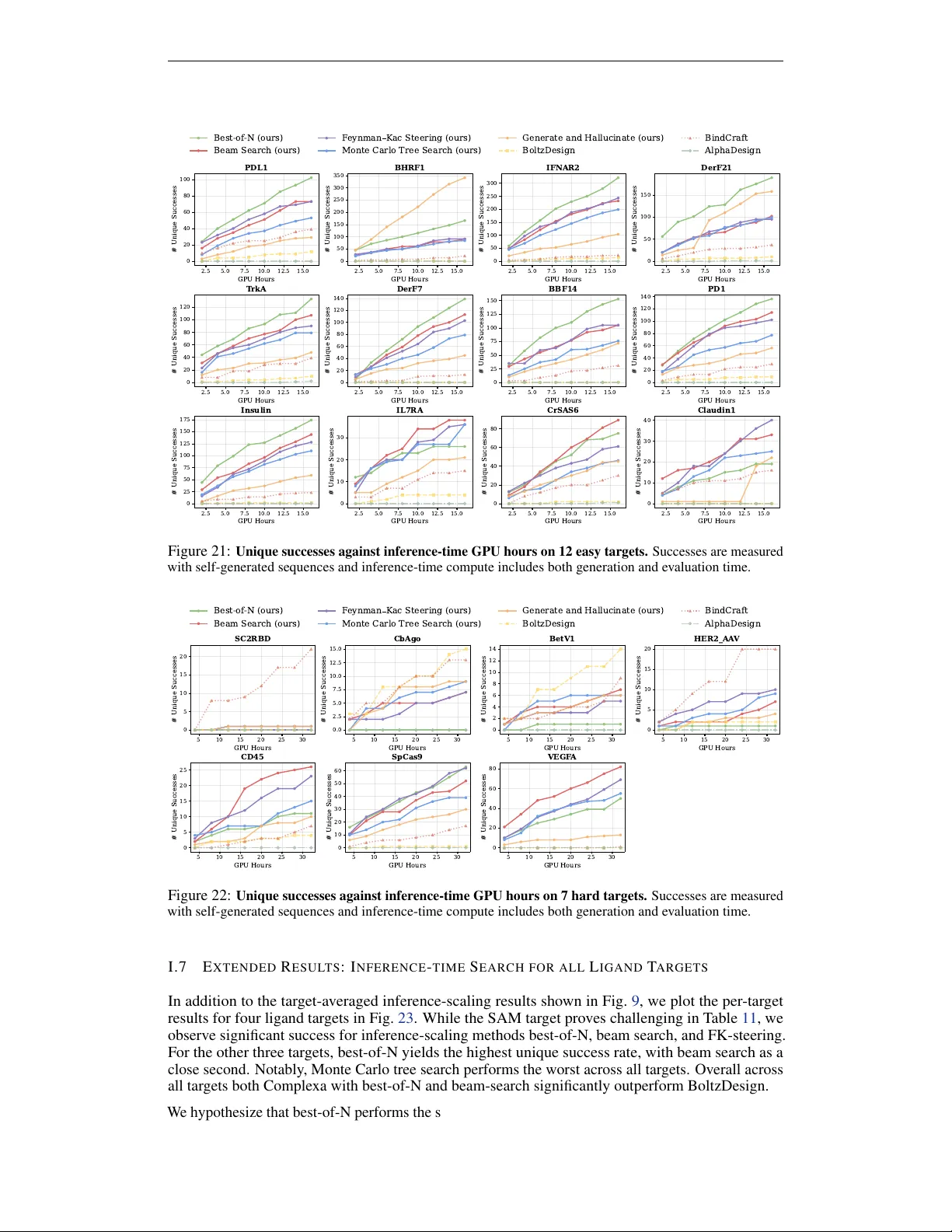 Scaling Atomistic Protein Binder Design with Generative Pretraining and Test-Time Compute